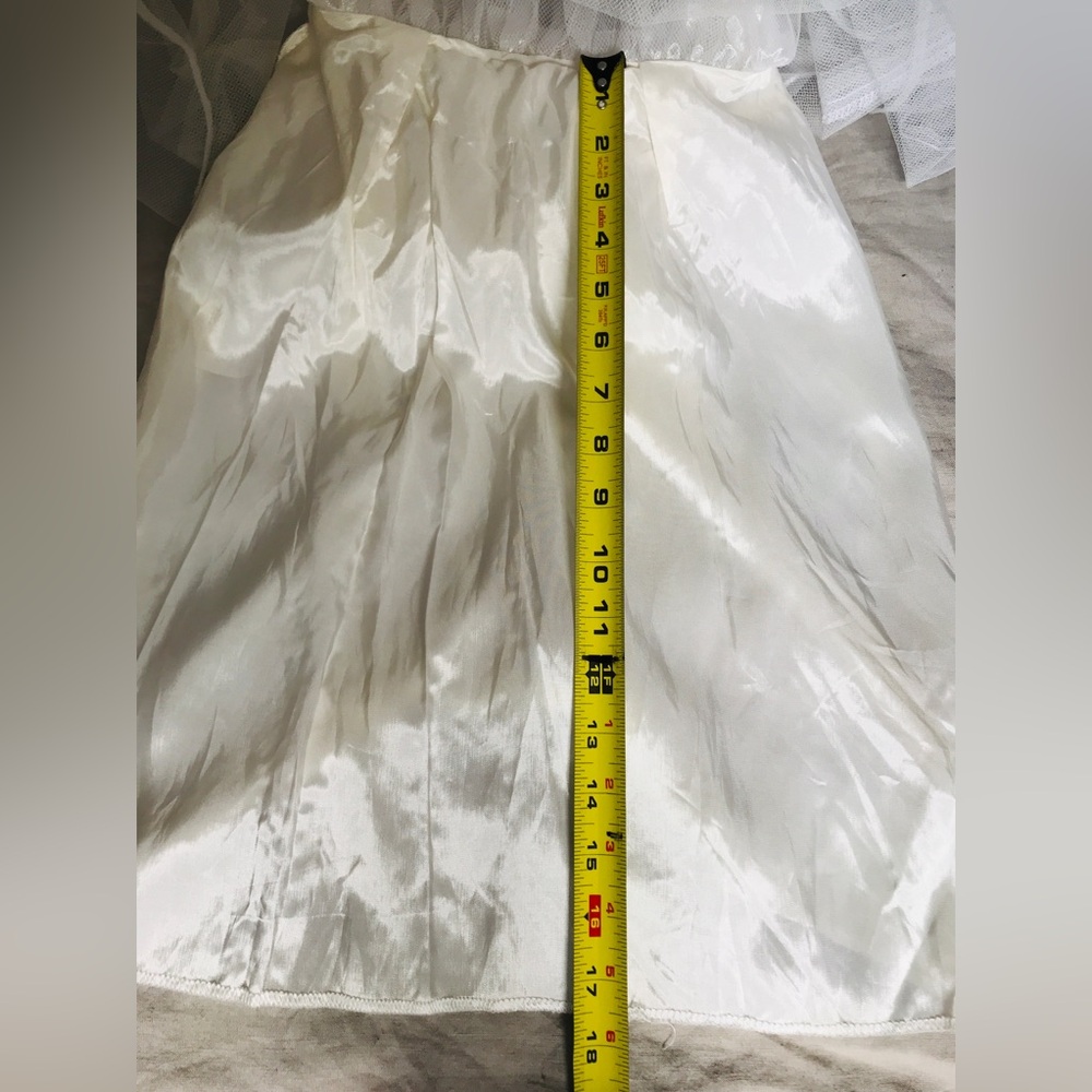 Vintage Roberta Sheer White Maxi Skirt Size 5/6 - Picture 11 of 13